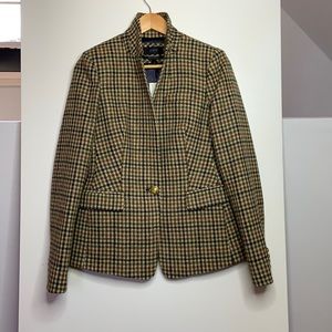 J. Crew Multicolor Houndstooth Blazer